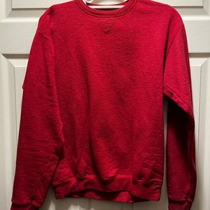 Small Mens Red Hanes Cotton Sweater